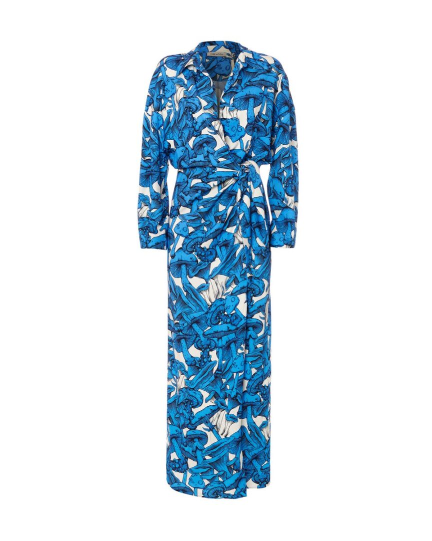 DSC6342 LONG WRAP PRINTED DRESS - Image 1