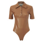 FAUX LEATHER BODYSUIT