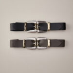 "With or without you" double leather belt. - Image 2