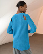 Open reglan round neck sweater - Image 3